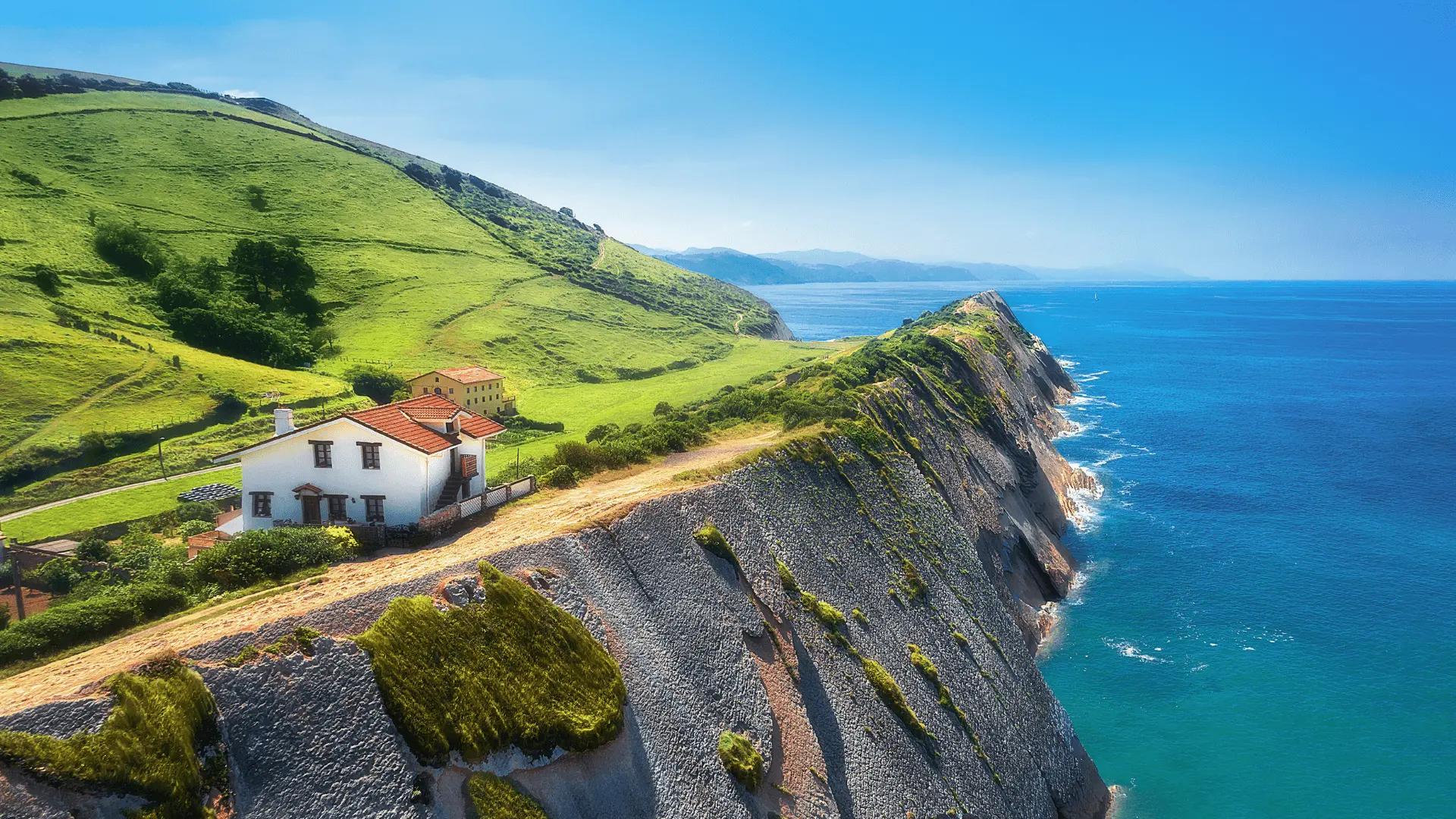 Propriété au Pays Basque au bord de l'océan